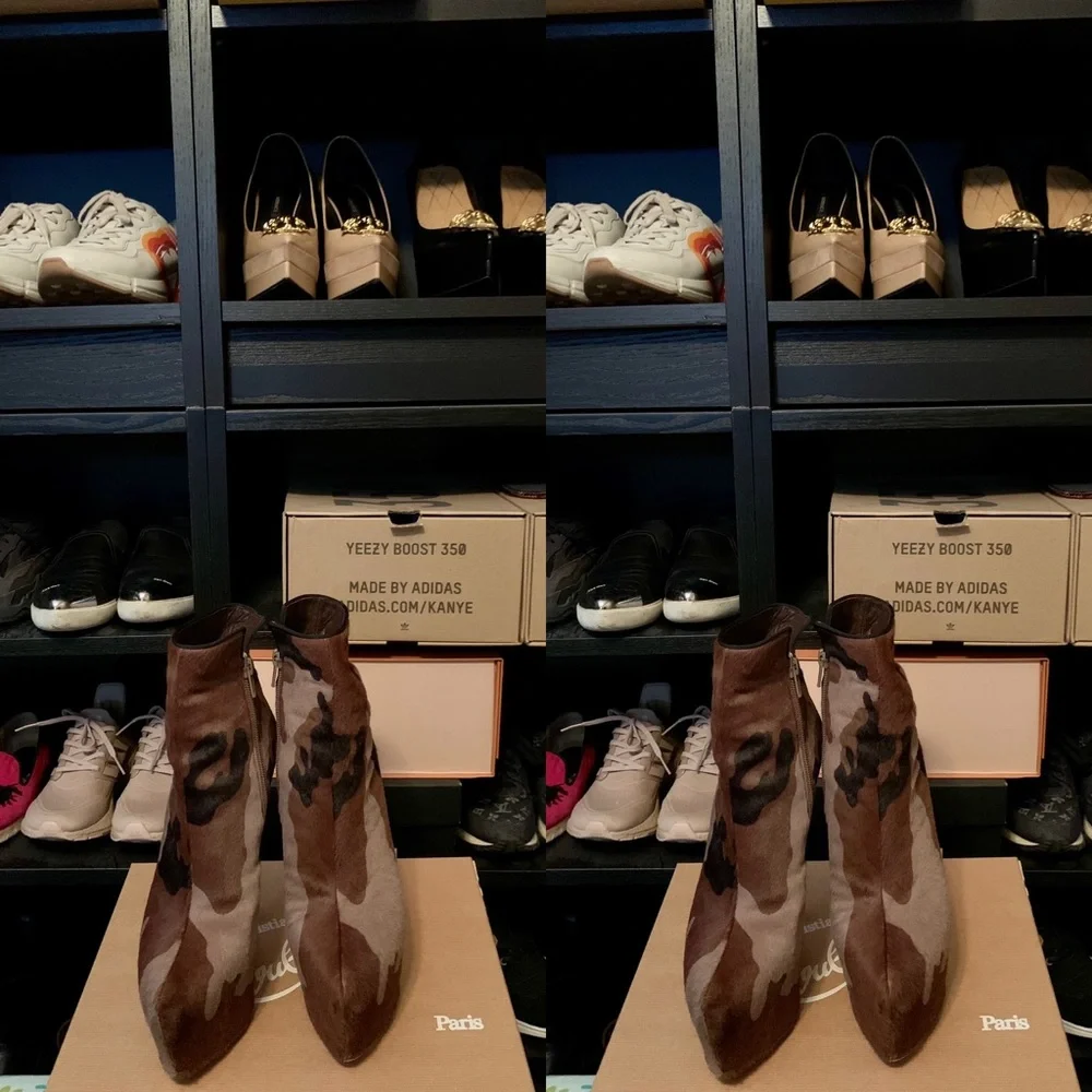 Christian Louboutin Ciara In Camouflage Booties - Picture 3 of 8